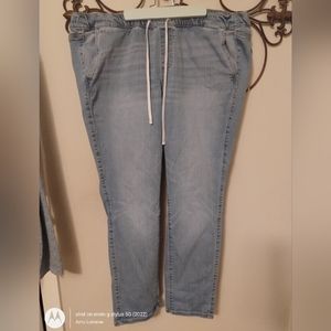 Women's Torrid 2R Lightwashed Drawstring Jeans Stretchy